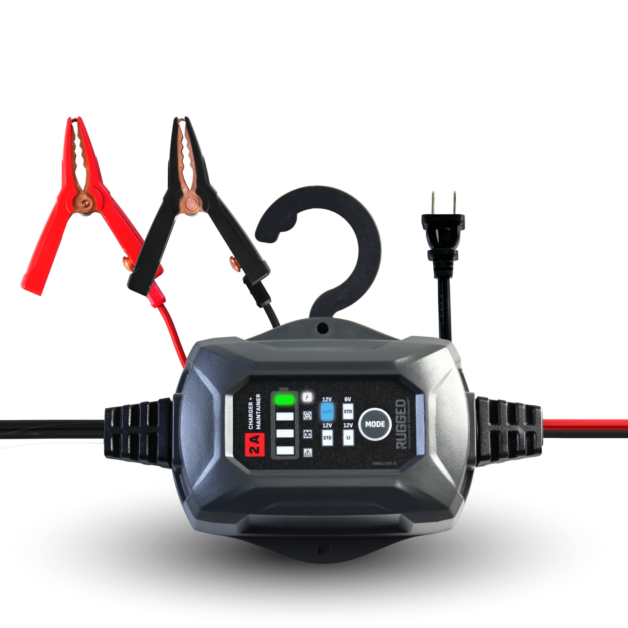 Schumacher RUGGED 1A Battery Charger-Maintainer, 3-in-1, 6V/12V, SC1678